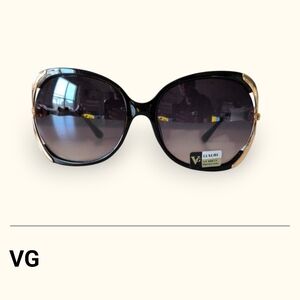 Luxury Black and Gold Women's Sunglasses